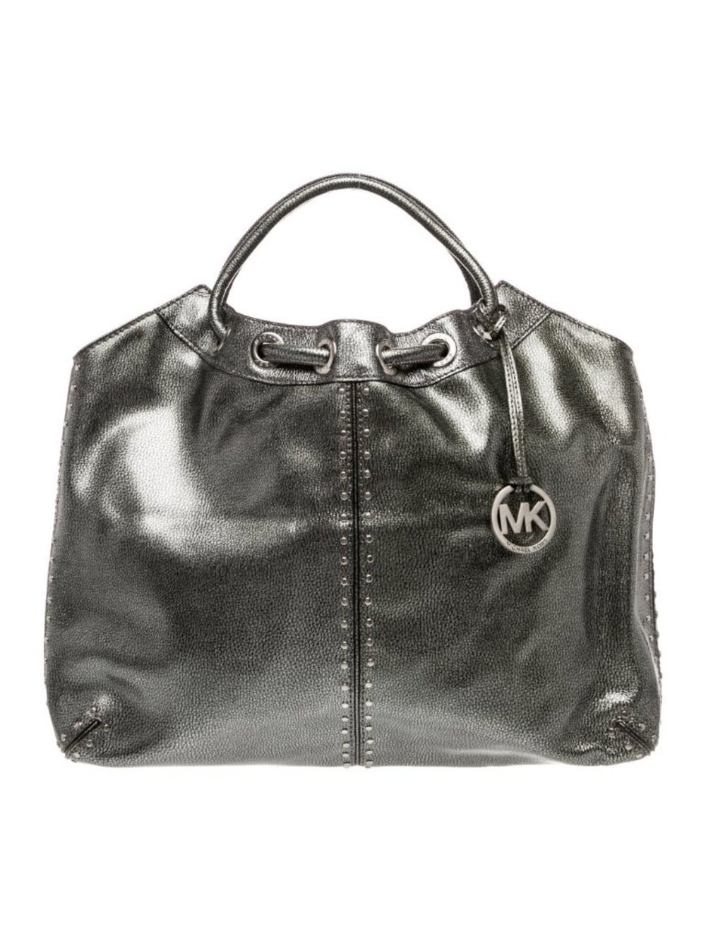 Michael Kors Large Dark Grey Leather Astor Tote ShoulderBag